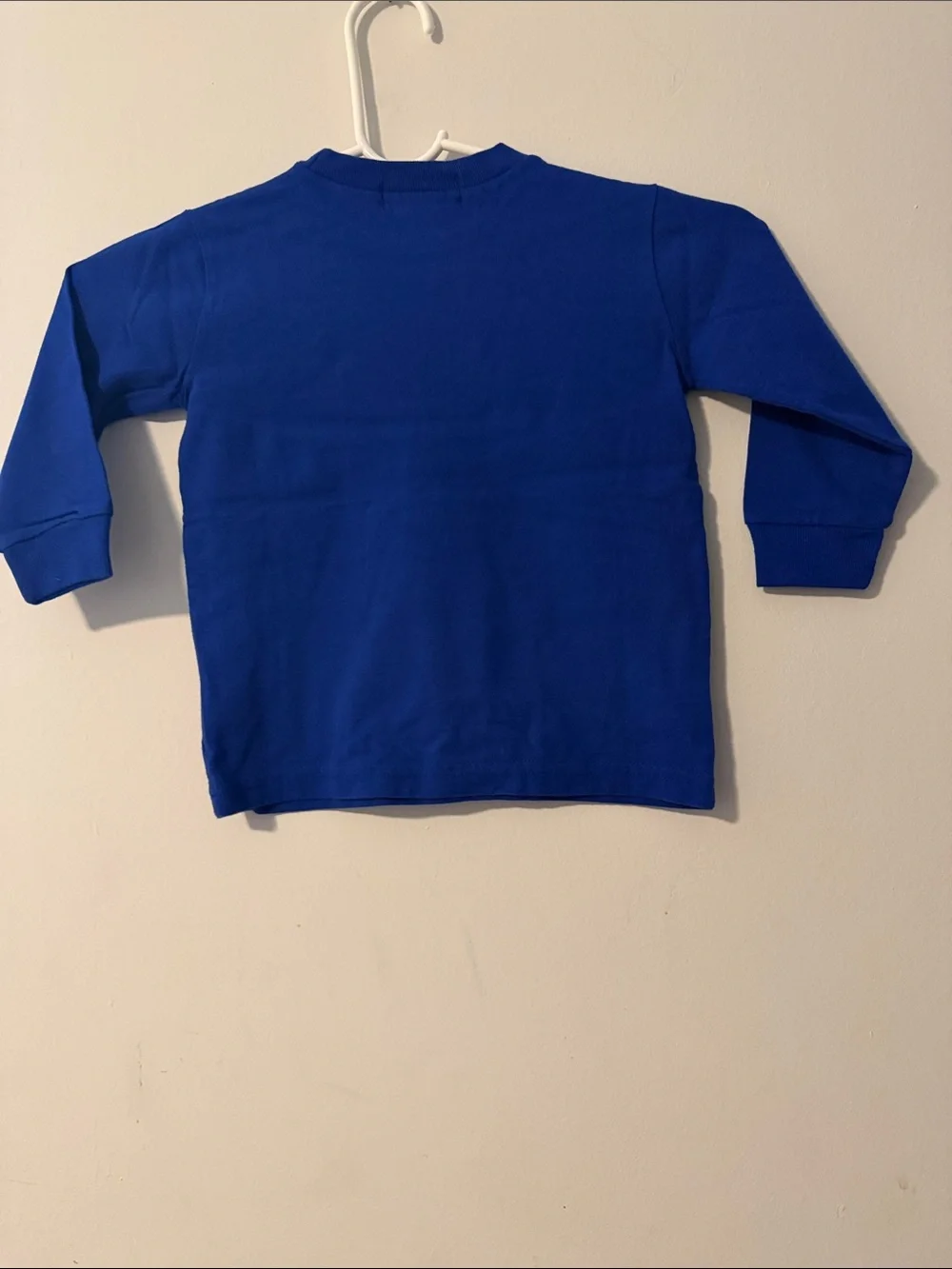 Polo by Ralph Lauren Royal Blue Long-Sleeve Crewneck Tee with Orange Pony